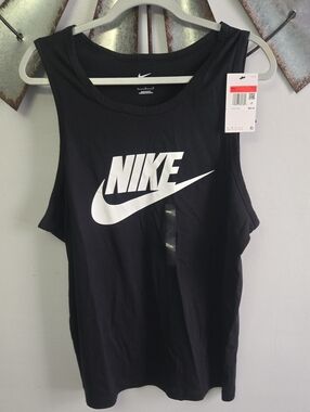 Nike Women's Black Logo Tank Top